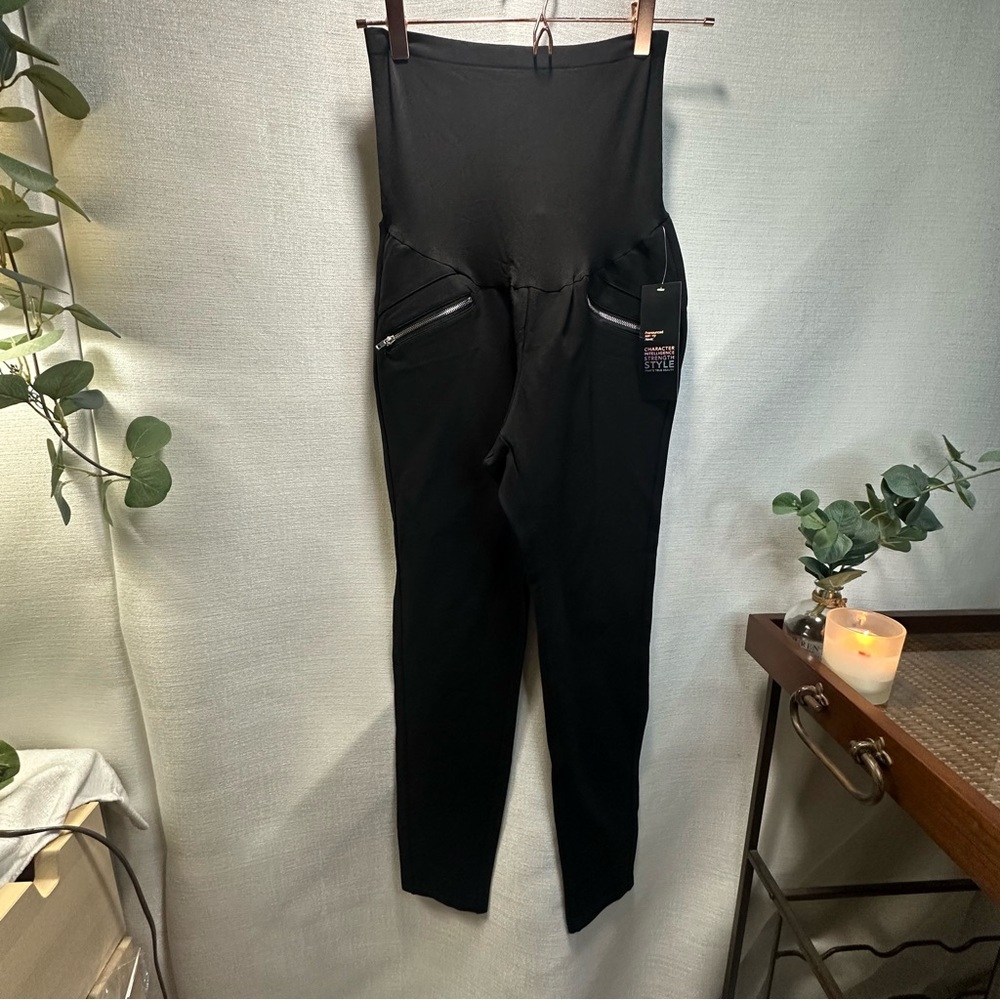 NWT Savi Parker New York Maternity Black Stretch Trousers 30